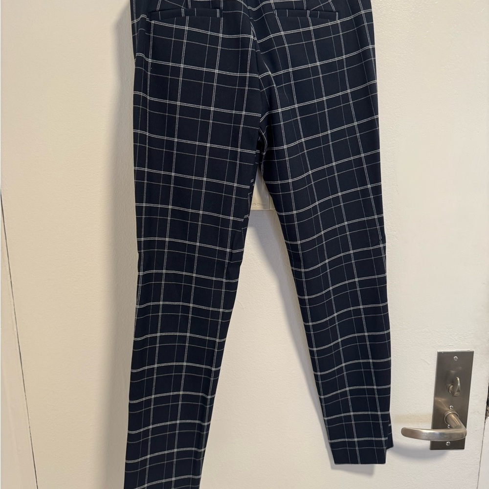 Banana Republic Women's Navy Plaid Pants